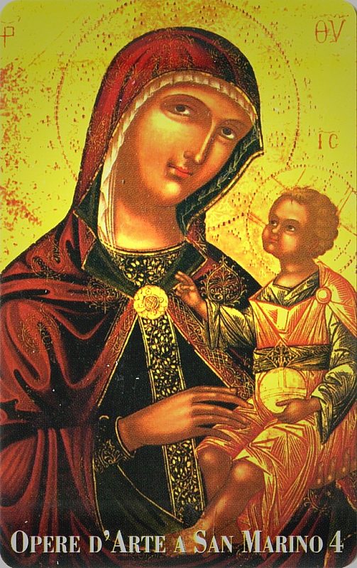 Opere d'Arte a San Marino - 4. Madonnari bizantini, Icone della Madonna