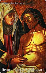 Opere d'Arte a San Marino - 4. Madonnaro adriatico, Deposizione (€ 4 particolare)