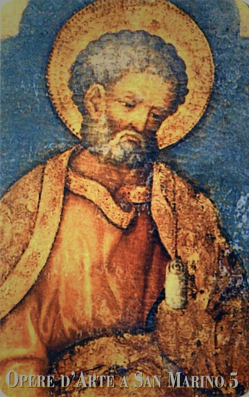 Opere d'Arte a San Marino - 5. Scuola di Michele Giambono, San Pietro (particolare)