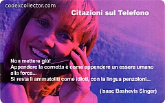 Citazioni sul Telefono - Isaac Bashevis Singer (€ 6)