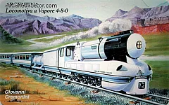 Le Locomotive - Argentina, Locomotiva a Vapore 4-8-0 (€ 6)
