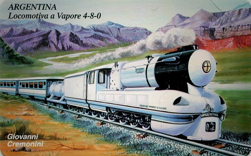 Le Locomotive - Argentina, Locomotiva a Vapore 4-8-0