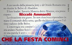 Io leggo - Niccolò Ammaniti, Che la festa cominci