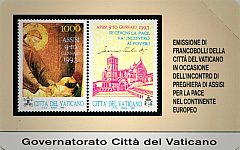 Francobolli della Città del Vaticano - Assisi per la Pace