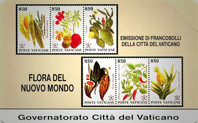 Francobolli della Città del Vaticano - Flora Del Nuovo Mondo