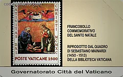 Francobolli della Città del Vaticano - Francobollo Commemorativo del Santo Natale (L. 10.000)
