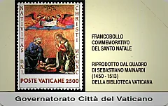 Francobolli della Città del Vaticano - Francobollo Commemorativo del Santo Natale