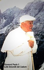 Giovanni Paolo II sulle Dolomiti