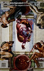 La volta della Cappella Sistina - Dio Separa la Terra dalle Acque (€ 2,50)