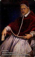 L'archivio Segreto Vaticano - Anonimo, Ritratto di papa Paolo V