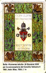 L'archivio Segreto Vaticano - Bolla Humanae Salutis di Giovanni XXIII