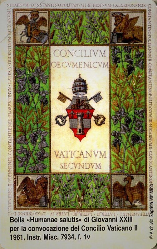 L'archivio Segreto Vaticano - Bolla Humanae Salutis di Giovanni XXIII