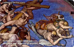 Michelangelo, "Il Giudizio Universale" - Angeli con gli Strumenti della Passione (seriale 9 cifre)