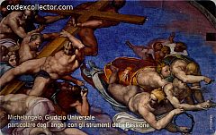 Michelangelo, "Il Giudizio Universale" - Angeli con gli Strumenti della Passione (seriale 9 cifre)