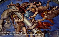 Michelangelo, "Il Giudizio Universale" - Angeli con gli Strumenti della Passione