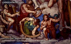 Michelangelo, "Il Giudizio Universale" - Santi Biagio, Caterina d'Alessandria e Sebastiano