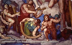 Michelangelo, "Il Giudizio Universale" - Santi Biagio, Caterina d'Alessandria e Sebastiano