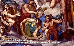 Michelangelo, "Il Giudizio Universale" - Santi Biagio, Caterina d'Alessandria e Sebastiano