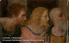 Leonardo, "L'ultima Cena" - Gli Apostoli Bartolomeo, Giacomo Minore e Andrea