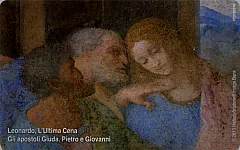 Leonardo, "L'ultima Cena" - Gli Apostoli Giuda, Pietro e Giovanni