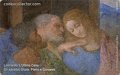 Leonardo, "L'ultima Cena" - Gli Apostoli Giuda, Pietro e Giovanni