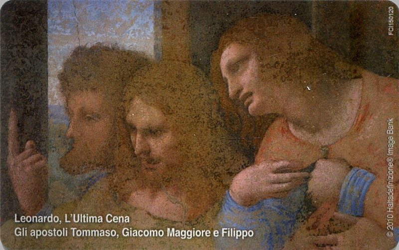 Leonardo, "L'ultima Cena" - Gli Apostoli Tommaso, Giacomo Maggiore e Filippo
