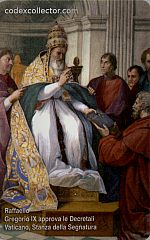 Raffaello - Gregorio IX Approva le Decretali (€ 5)