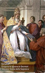 Raffaello - Gregorio IX Approva le Decretali