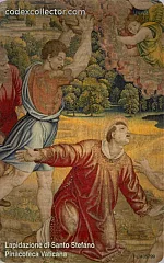 Raffaello, Gli Arazzi - Lapidazione di Santo Stefano