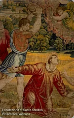 Raffaello, Gli Arazzi - Lapidazione di Santo Stefano