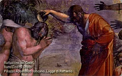Le Logge di Raffaello - Raffaellino del Colle, Battesimo di Cristo