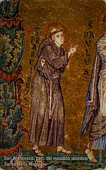 La Basilica di Santa Maria Maggiore - San Francesco, part. del Mosaico Absidale