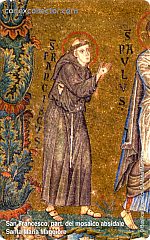 La Basilica di Santa Maria Maggiore - San Francesco, part. del Mosaico Absidale · Fronte