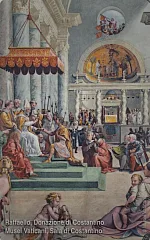La Basilica di San Pietro - Raffaello, Donazione di Costantino
