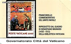 Francobollo Commemorativo del Santo Natale (prova di stampa)